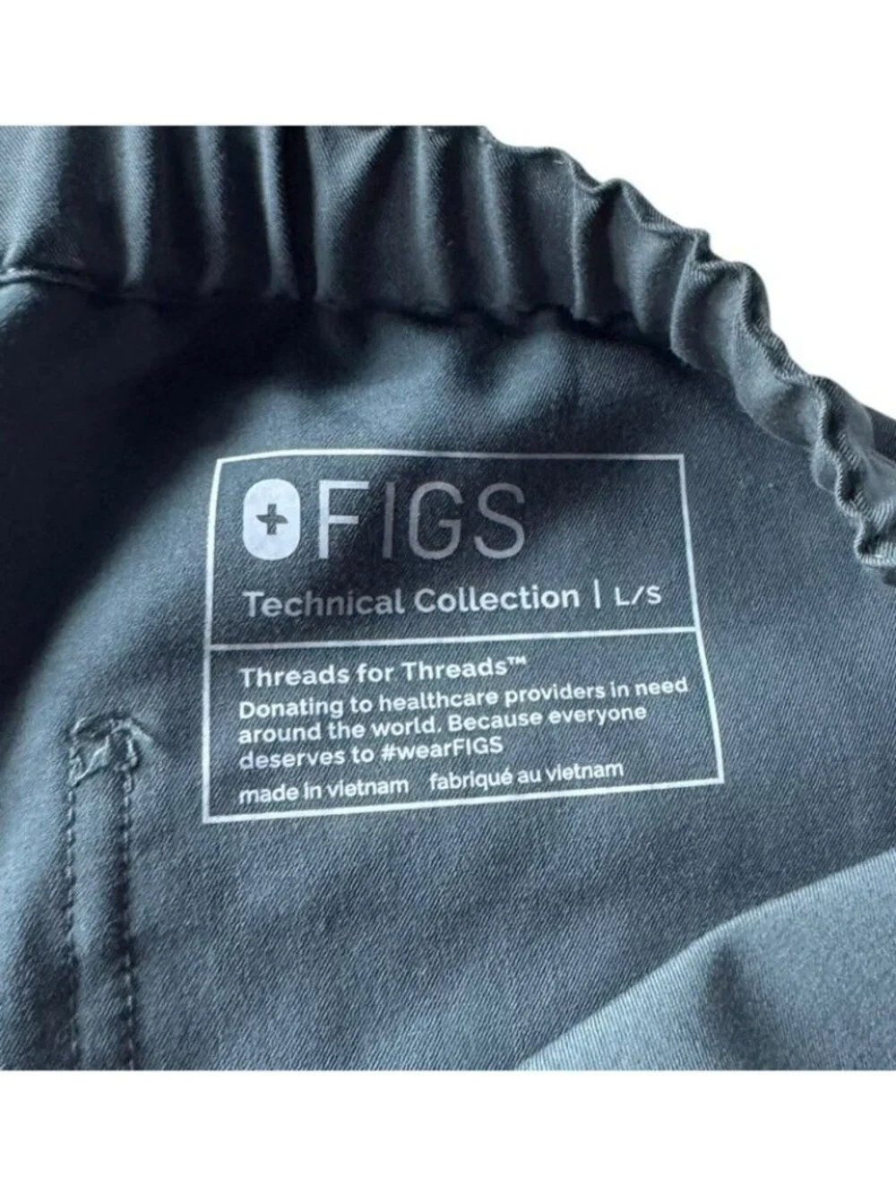 FIGS Men's Sz LS Large Short Pisco Technical Collection Bonsai Green Scrub Pants